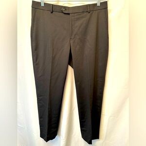 BALLIN Comfort-EZE Wool Blend Black Chino Pants 35/36x30 Stretch Comfort